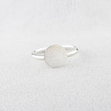 Minimalist Rose Gold Full Moon Rings For Women Anel Boho Jewelry Stainless Steel Geometric Round Finger Bague Femme Wedding Gift