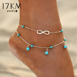 Infinite Turquoise Anklet & Foot Jewelry