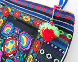2-inside layer Vintage Hmong linen Bohemian hobo tote bag embroidery handbags large shopping shoulder bags travel bags 540