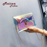 2018 Maison Fabre Fashion Women Laser Transparent Crossbody Bags Messenger Shoulder Bag Beach Bag  p#dropship