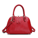 2018 PASTE Autumn Brand Designer Handbags Lady Shell Bags Natural Leather Python Pattern Women Shoulder Bag Retro Messenger Bag