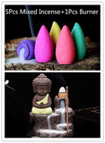 Incense Cones + Creative Burner with Little Buddha