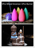 Incense Cones + Creative Burner with Little Buddha