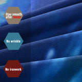 BeddingOutlet Moon And Ocean Duvet Cover Set Bed Spread Cool 3D Print Bedlinen Soft Blue Bedding Set 3pcs Twin Full Queen King