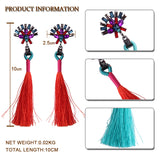 Best lady Boho Tassel Long Earrings For Women New Fashion Statement Jewelry 13 Colors Wedding Dangle Drop Earrings Wholesale