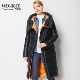 Fashionable Coat Jacket Women's Hooded Warm Parkas Bio Fluff Parka Coat Hight Quality Female MIEGOFCE New Winter Collection Hot