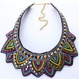 Female vintage choker pendants&necklaces big boho necklaces ethnic bohemian jewelry statement tribal Colorful bijoux femme mujer