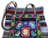 Free shipping Vintage Hmong Tribal Ethnic Thai Indian Boho shoulder bag message bag linen handmade embroidery Tapestry SYS-1012A