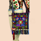 Free shipping fees Vintage Hmong Tribal Ethnic Thai Indian Boho shoulder bag message bag for women embroidery Tapestry SYS-005.
