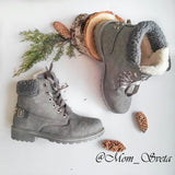 Womens Lace Up Winter Boots