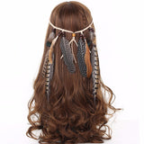 Boho Gyspy Feathers Hair Headband
