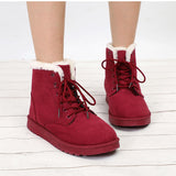 Womens Fur Swede Winter Snow Boots