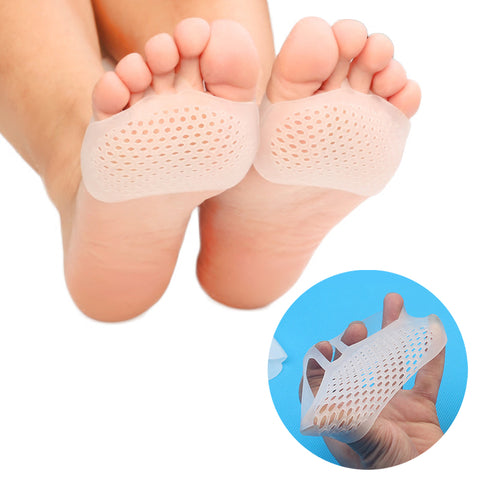 Medical Honeycomb Silicone Gel Anti-slip Forefoot Half Yard Insoles for High heel Shoes Sore Pain Relief Toes Pads Insoles