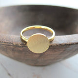 Minimalist Rose Gold Full Moon Rings For Women Anel Boho Jewelry Stainless Steel Geometric Round Finger Bague Femme Wedding Gift
