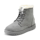Womens Fur Swede Winter Snow Boots