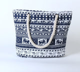 Maya Patterns Canvas Shoulder Handbag