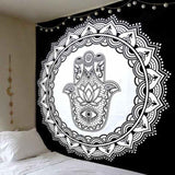 Indian Mandala Tapestry Tai Chi Wall Hanging Tapestries Hippie Bohemian Black Brown Decorative Wall Carpet Yoga Mats
