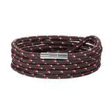LIVVY 2018 Wholesale Black Bracelet Bohemian Rope Channel Jewelry Leather Bracelet Punk Casual Men's Jewelry