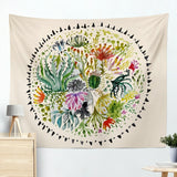 Drop Shipping Cactus Watercolor Hanging Wall Tapestries Mandala Bohemian Tapestry Landscape Wallpaper Wall Art Shawl Throw